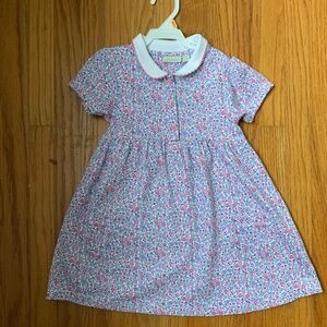 Jojo Maman Bebe Girls Classic Peter Pan Collar Dress Size 4 - 5